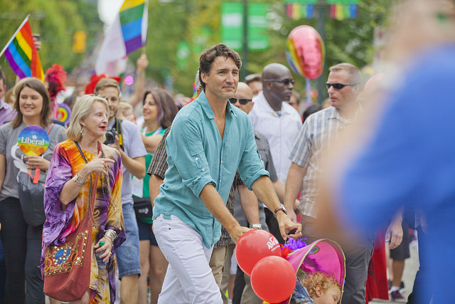 Justin Trudeau made a splash by attending Gay Pride. He&#039;s the first sitting PM to appear in the Pride Parade.