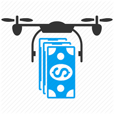 Cash delivery by drone Cash delivery by drone
