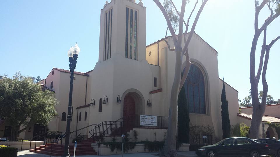 Photo of Laguna Beach Presbyterian taken by author