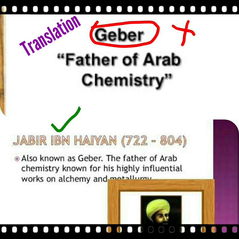 Father of arab chemistry 