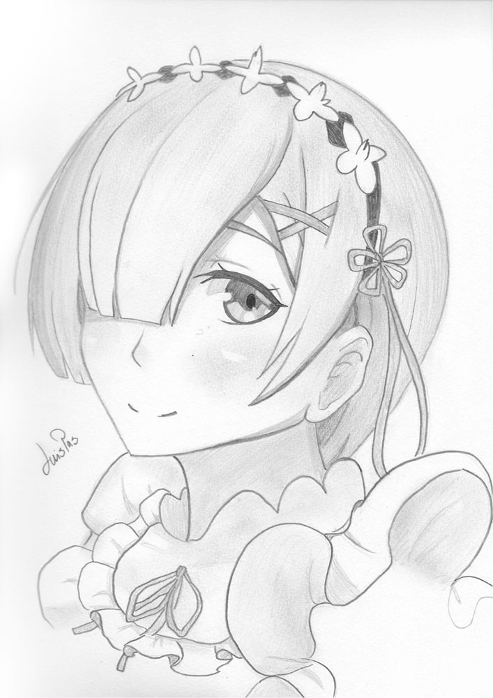 Drawing of Rem made by me