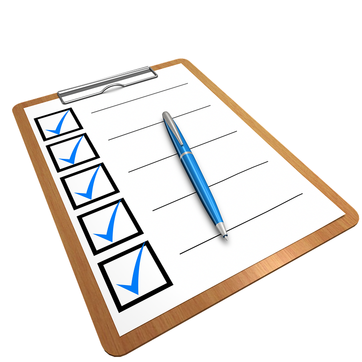 https://pixabay.com/en/checklist-clipboard-questionnaire-1622517/