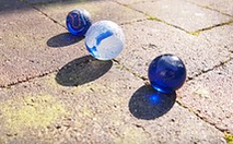 free online image of blue marbles