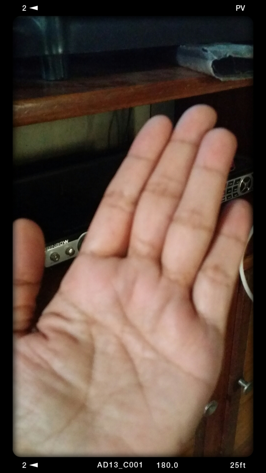 my left palm