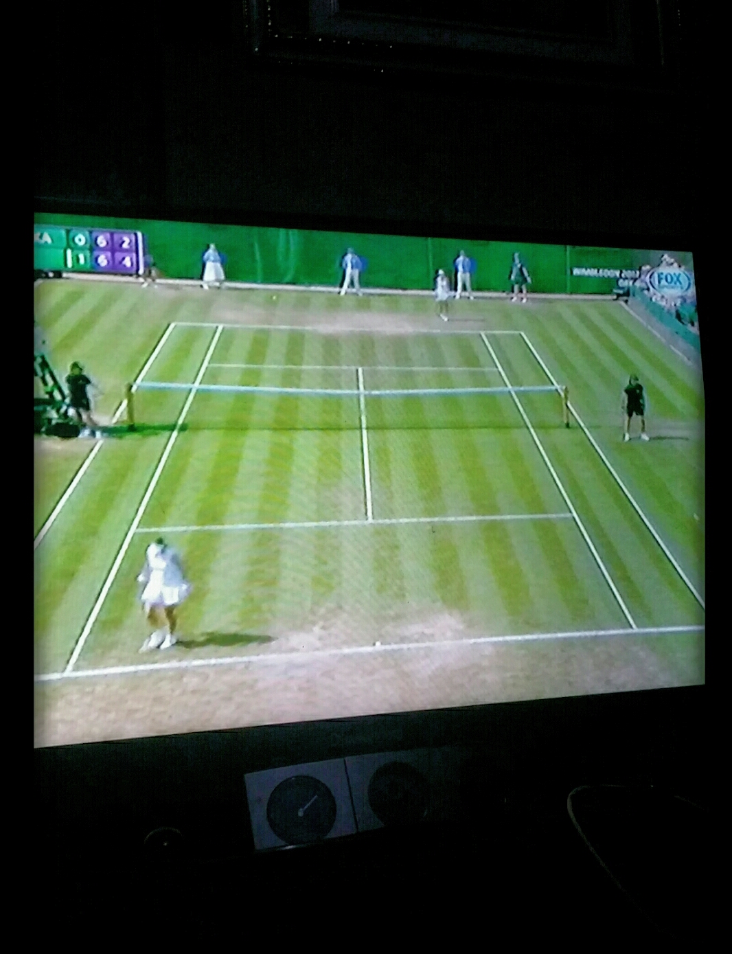 tennis live on TV.between Radway ska and Mchale 