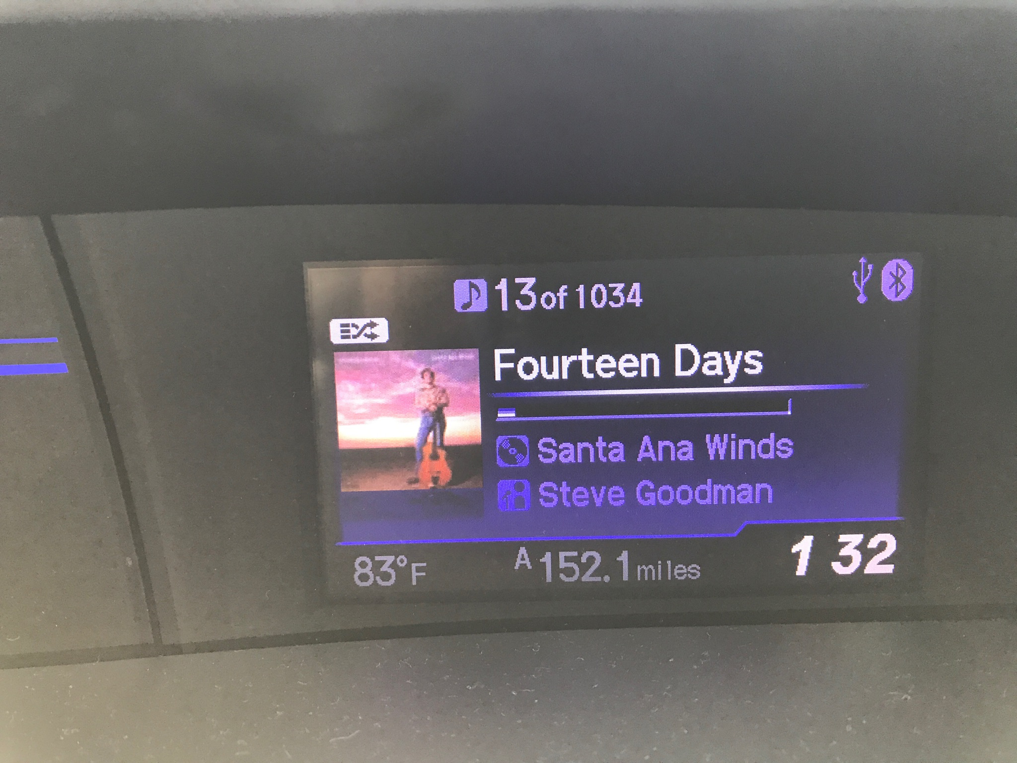 The song info and album art in the car! Photo taken by and the property of FourWalls. The song info and album art in the car! Photo taken by and the property of FourWalls.