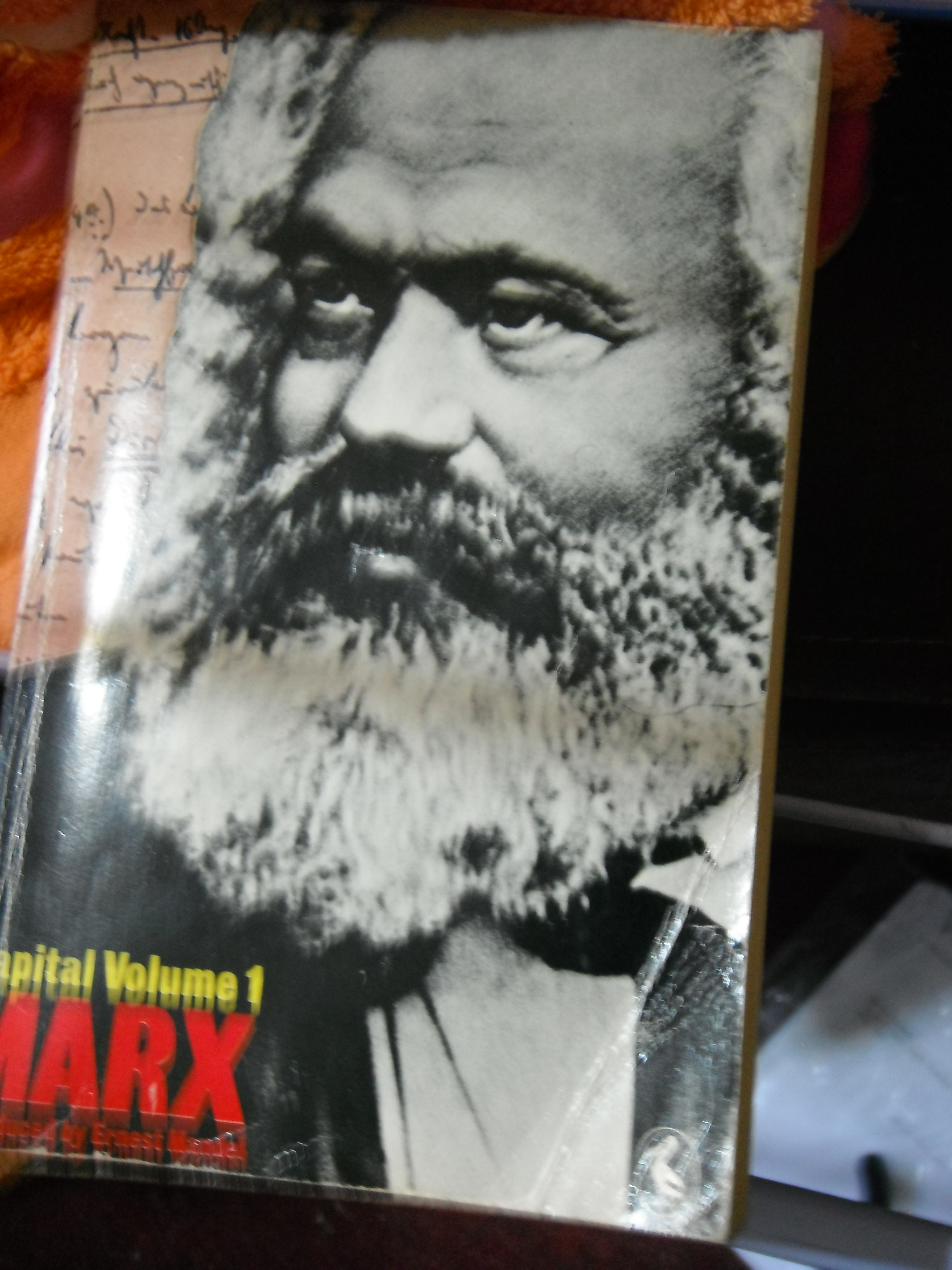 Photo taken by me – My copy of Marx’s Das Kapital 