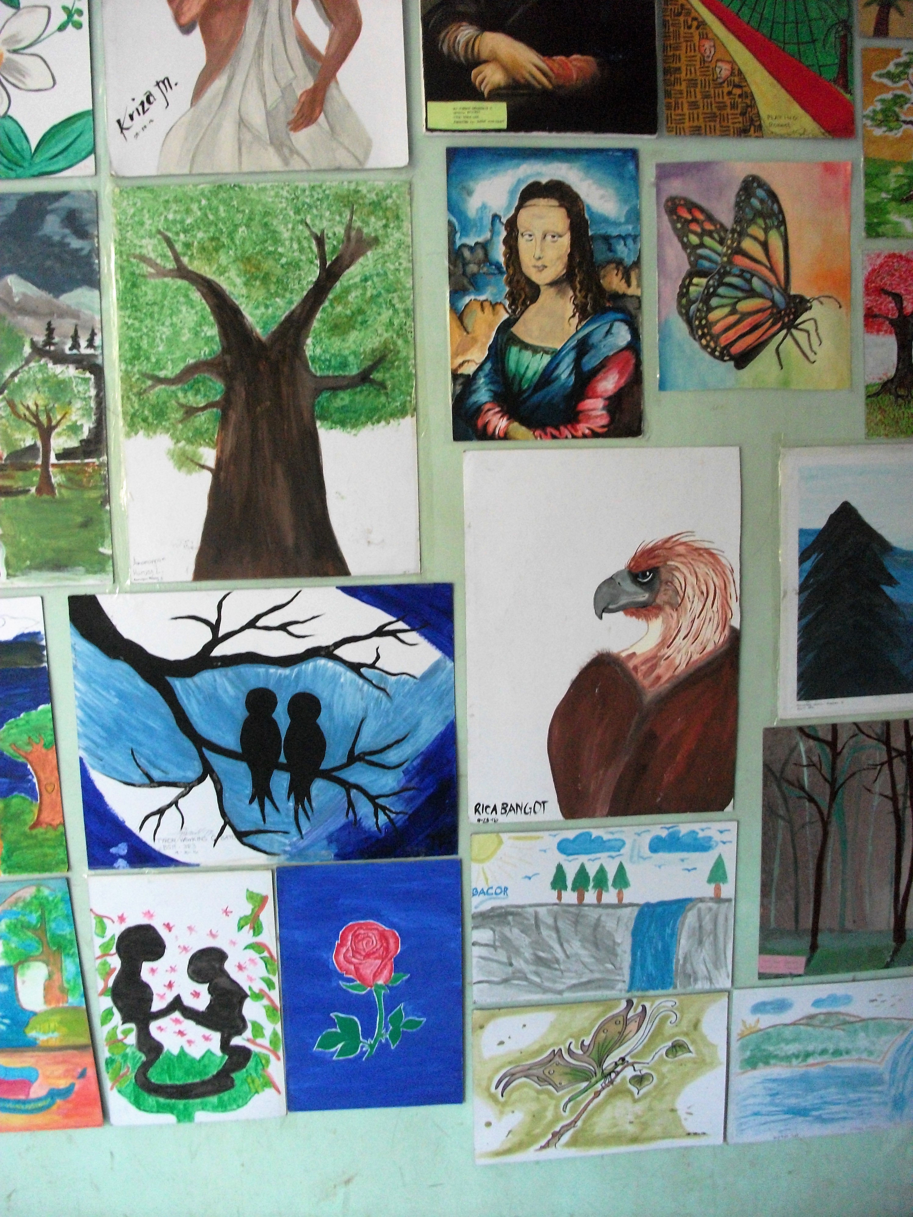 Students artworks