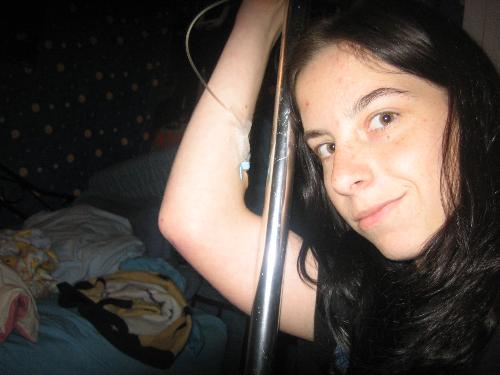 home IVs - pole dancing?