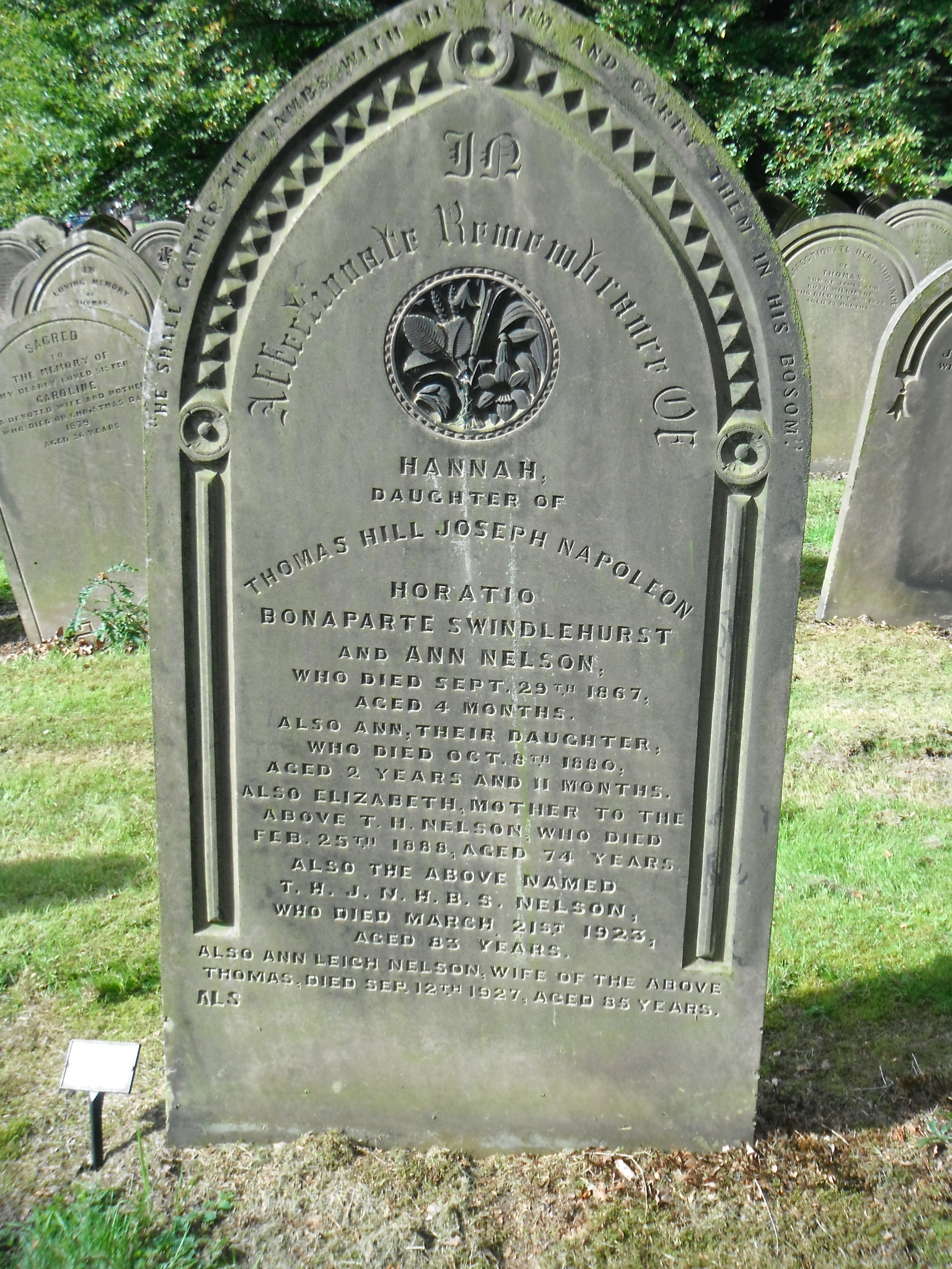 Photo taken by me -  grave marker - Preston, Lancashire