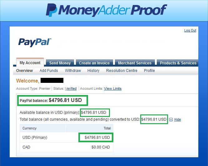 Paypal Account With Money Generator