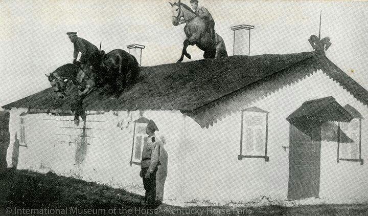 Cavalry Horses Jumping on the Roof!  LOL