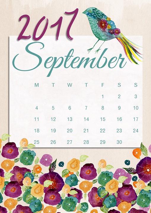 Sep 2017 calendar