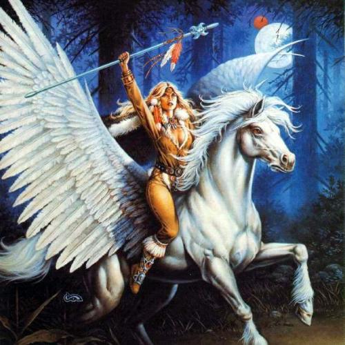 princess on horse back - Wirror pincess on horse back