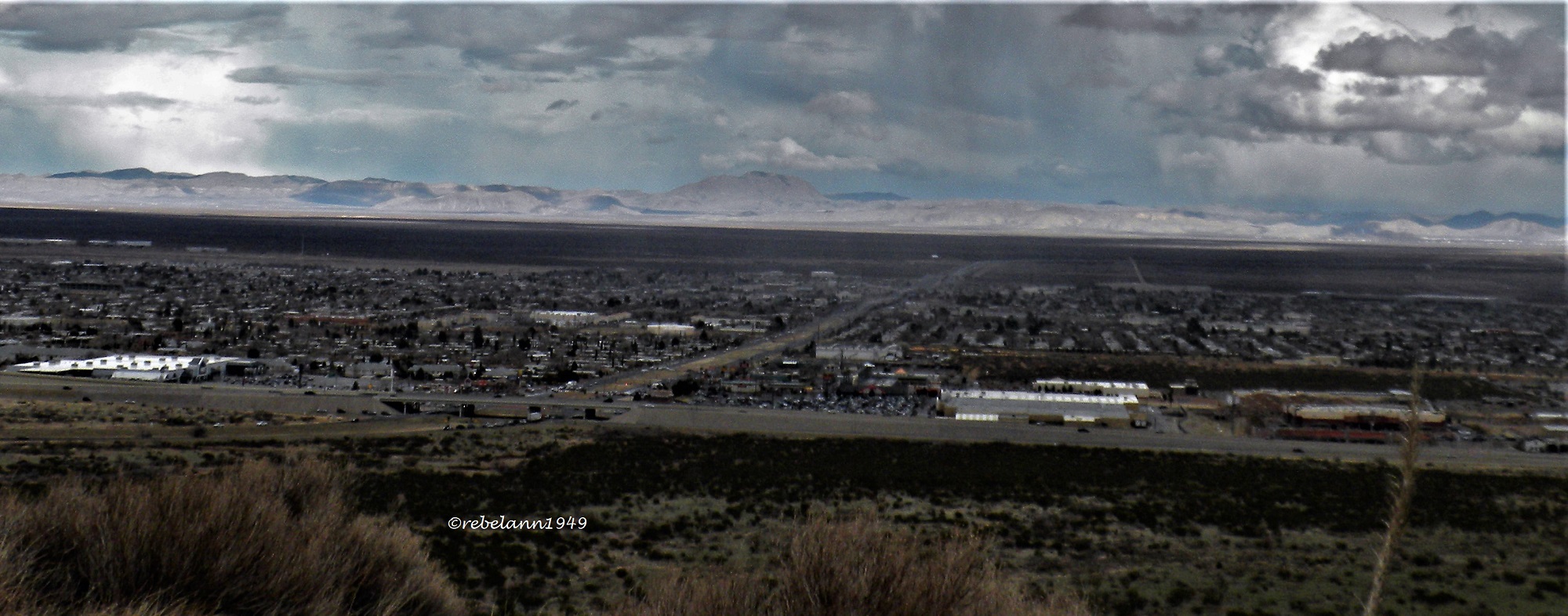 Old photo of northeast El Paso, I took this shot because the Guadalupes were so clear on that day.
