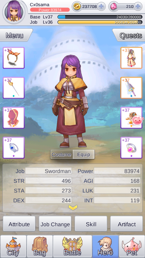 My Swordsman character in this game My Swordsman character in this game