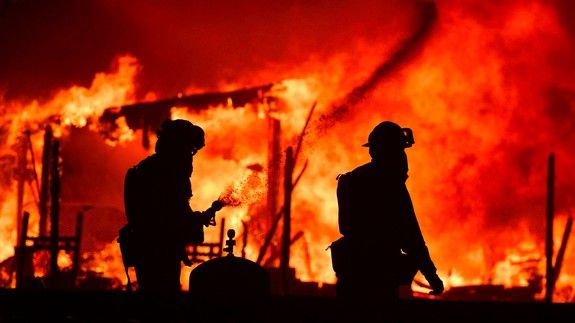 Photo of Sonoma fire from Yahoo Twitter account