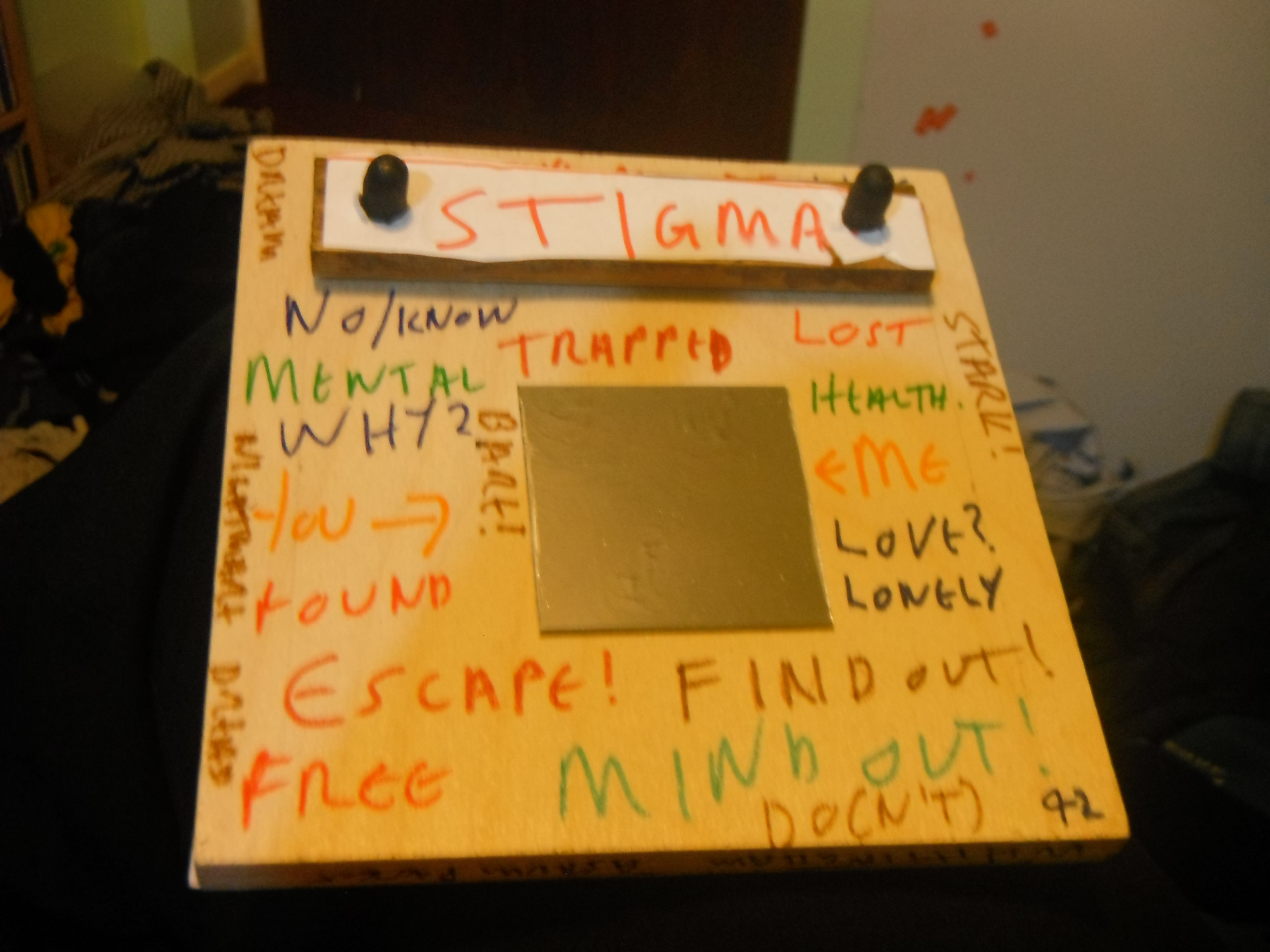 Photo taken by me – my wooden block art Photo taken by me – my wooden block art