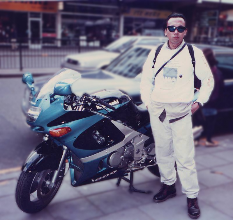 A photo of me (Location: Oxford Road, London)