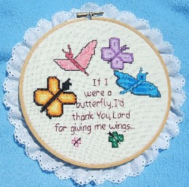 Photo I took of a counted cross stitch made by me
