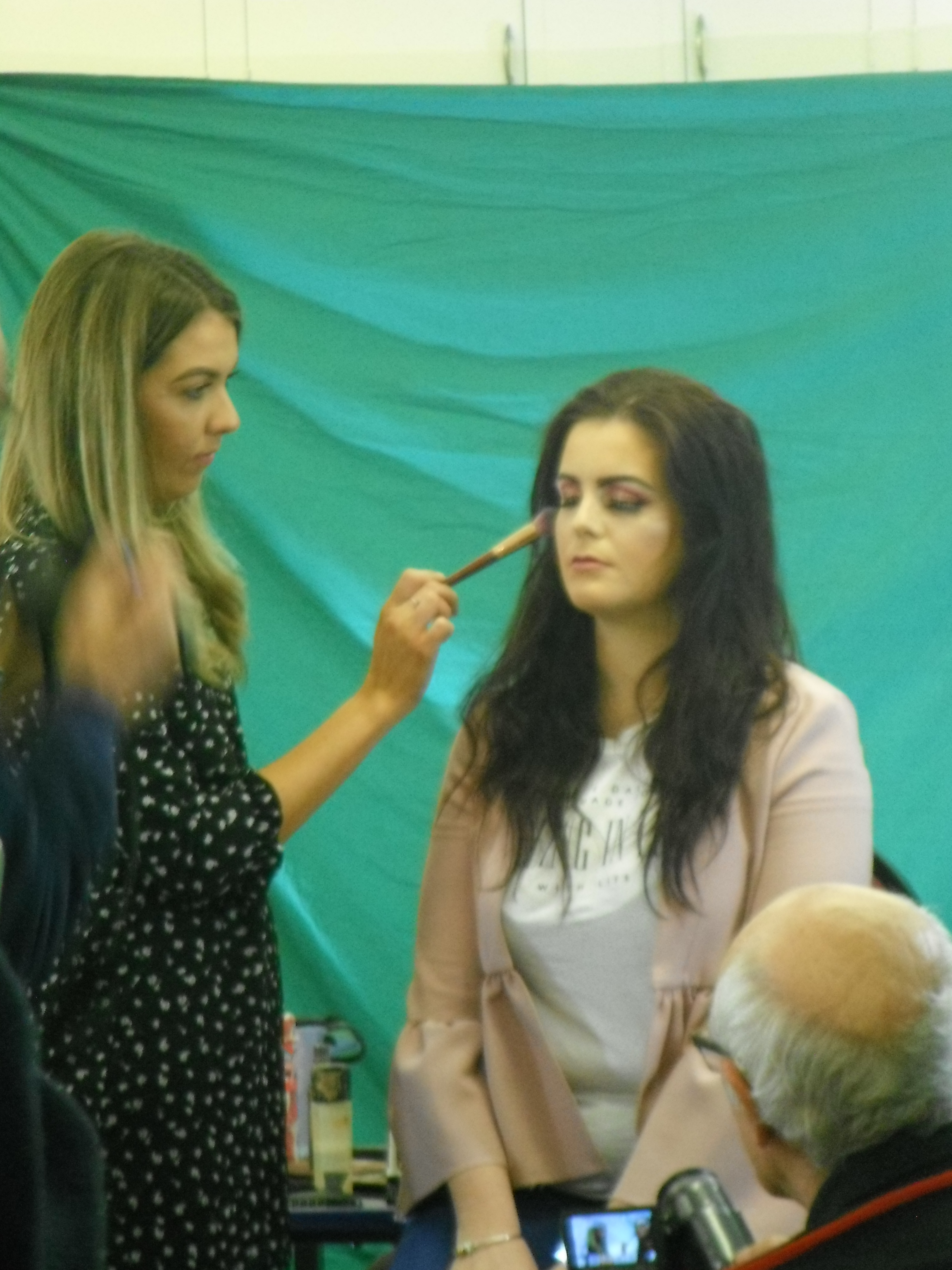 Photo taken by me – make-up artist and model Photo taken by me – make-up artist and model