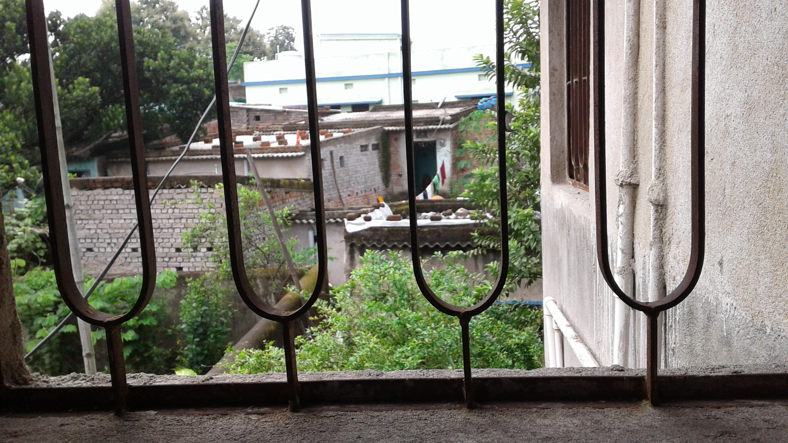 View of a slum. View of a slum.