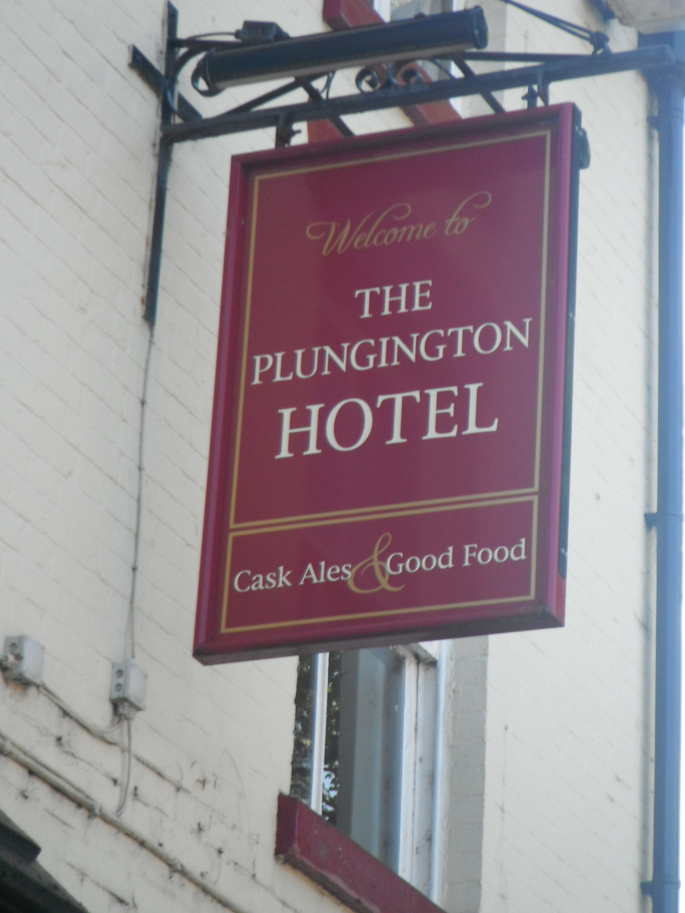 Photo taken by me - The Plungington Hotel pub sign, Preston, Photo taken by me - The Plungington Hotel pub sign, Preston,