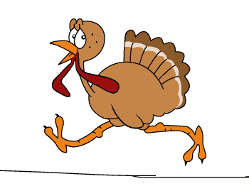 Turkey running away