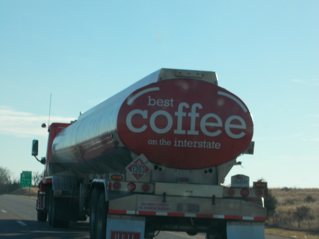 as seen on the road to Oklahoma