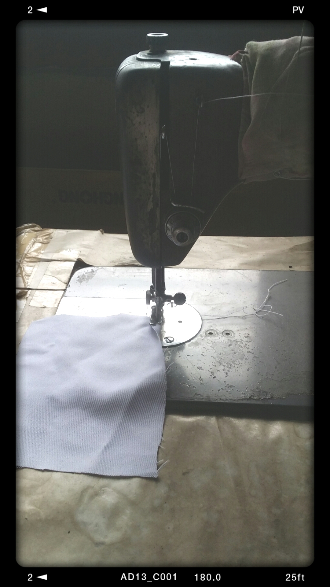 Our vintage sewing machine 
