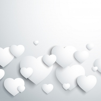 White hearts