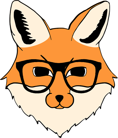 fox with eyeglasses fox with eyeglasses