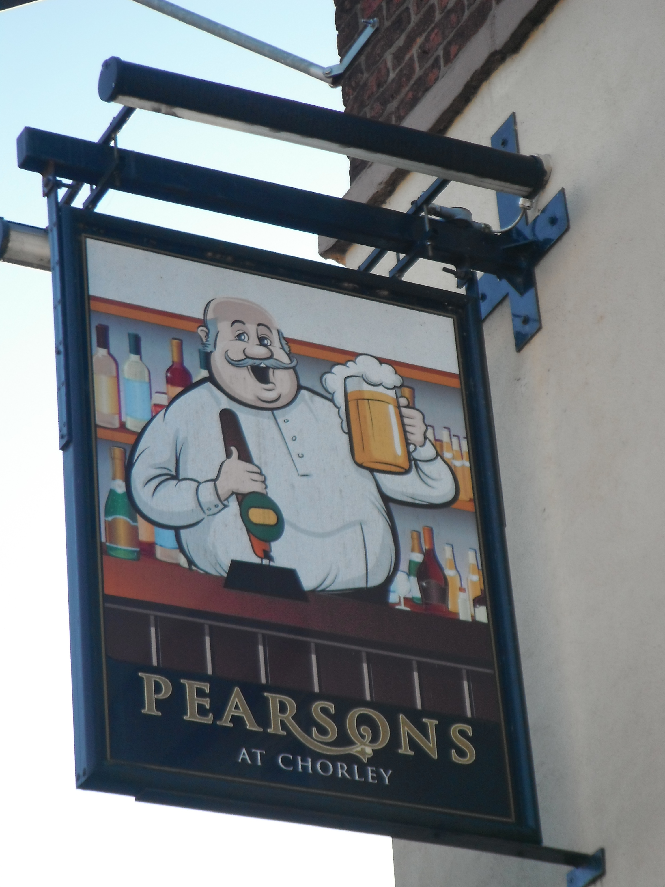 Photo taken by me – Pearsons pub Sign, Chorlton