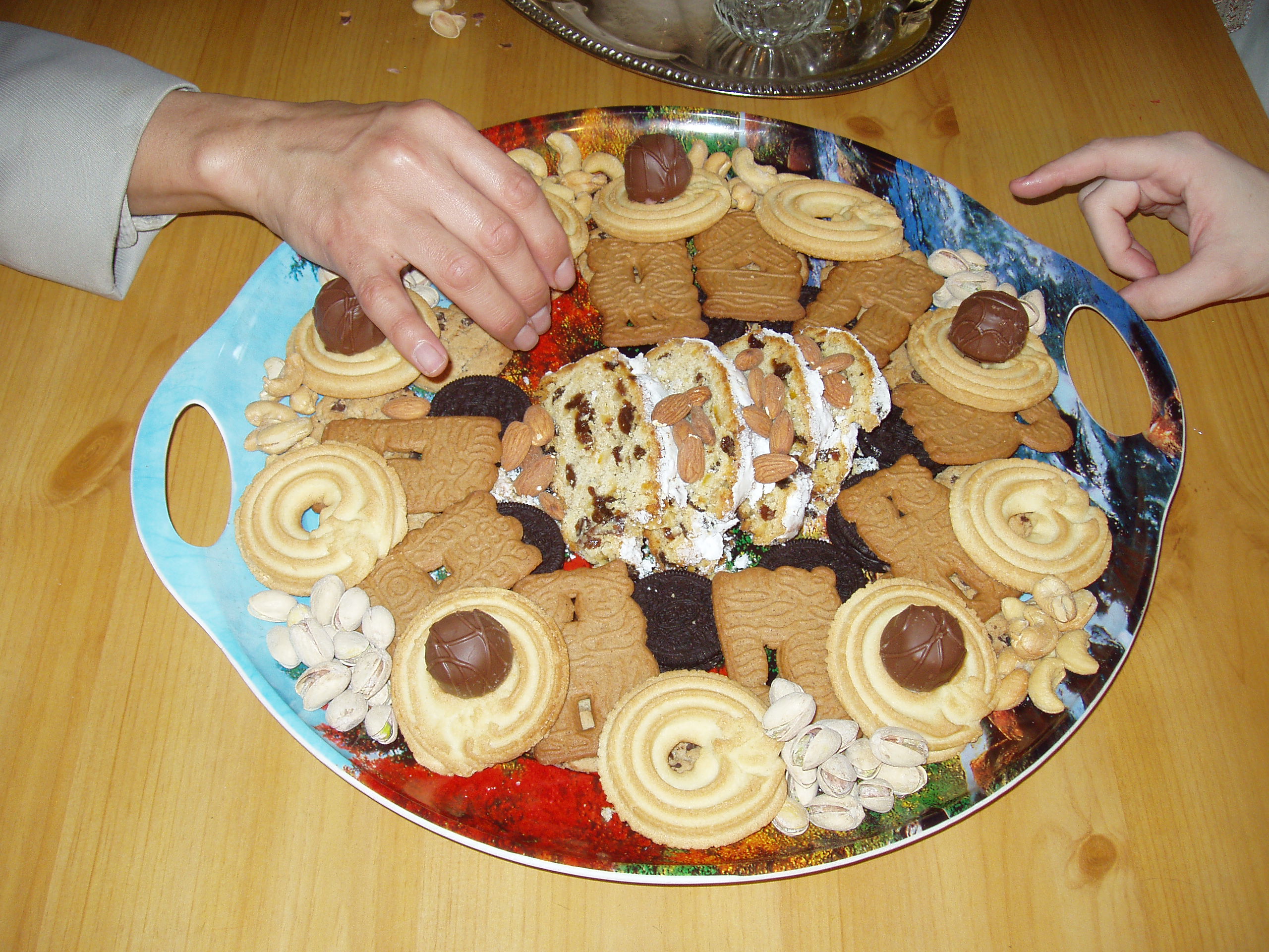 Cookie Platter - A lovely platter of cookies for our Holiday Breakfast.