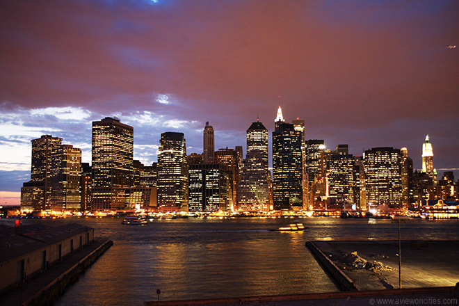 Lower Manhattan New York City skyline