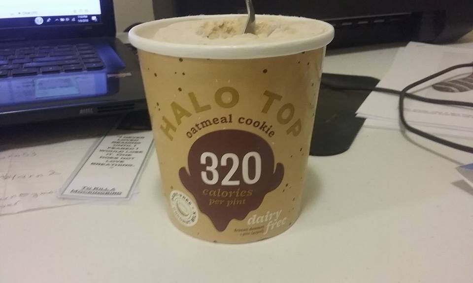 Halo Top oatmeal cookie frozen dessert