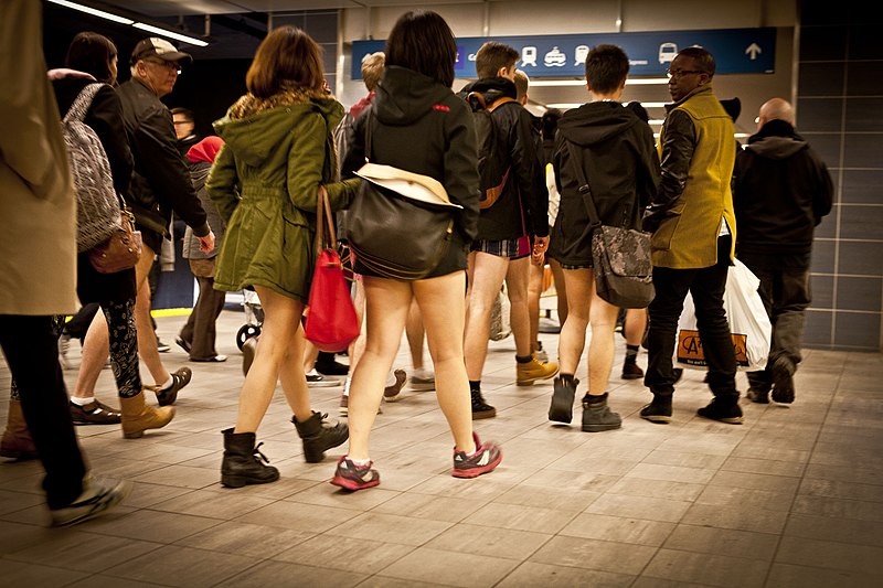 No pants subway ride image: [Wikimedia Commons]