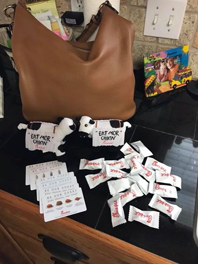Purse at a Chick Fil-A in Lubbock Texas