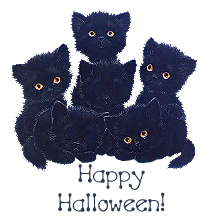 Happy Halloween Cats - Happy Halloween Black Cats