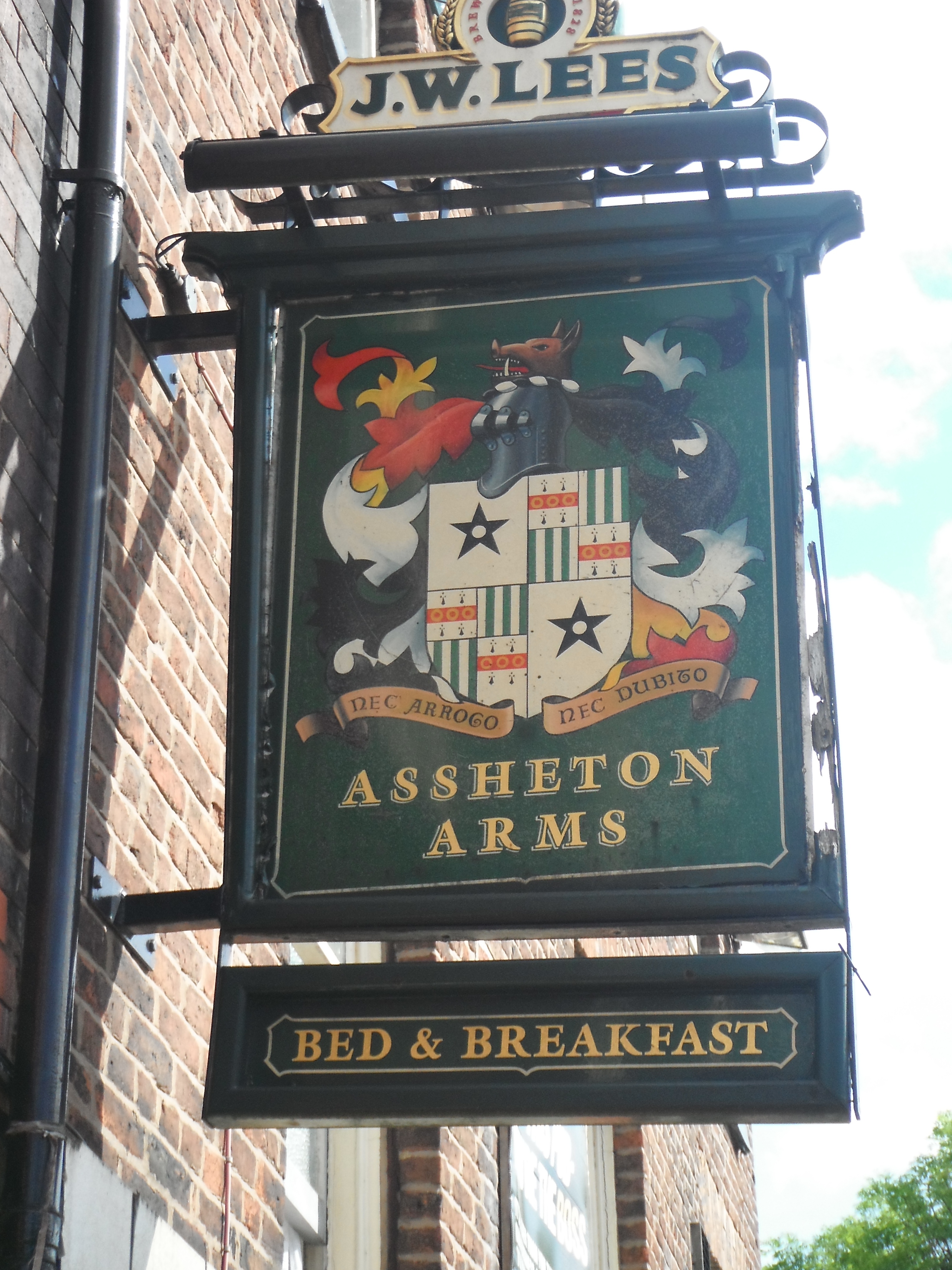 Photo taken by me – pub sign for The Assheton Arms Middleton, Manchester Photo taken by me – pub sign for The Assheton Arms Middleton, Manchester