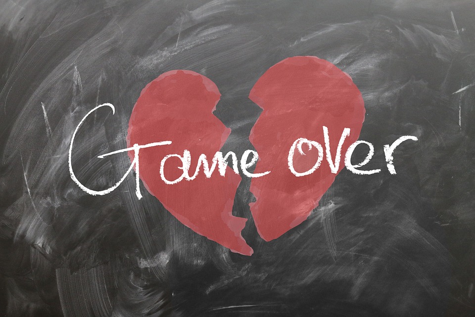 heartbreak, ex, game over, failed relationship