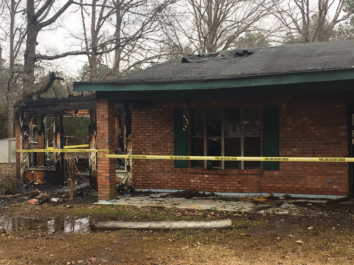 House that was burned in Wiggins Mississippi on Friday morning