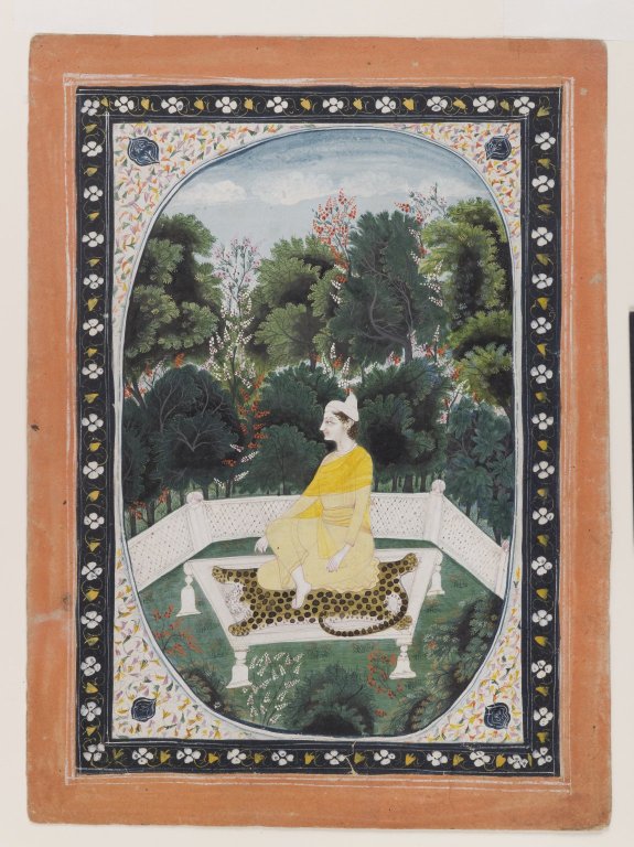 Man Meditating in a Garden Setting from Brooklyn Museum Collection