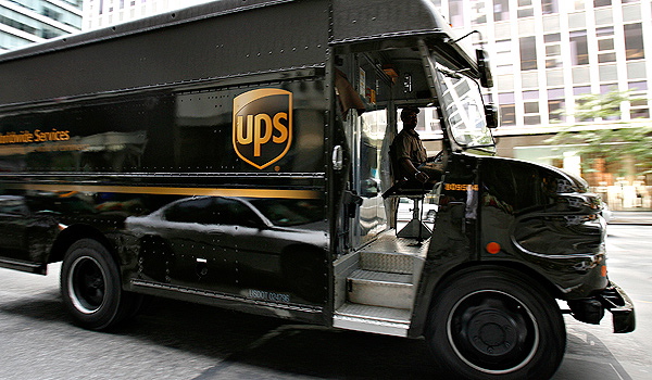 UPS Delivery Truck on duty