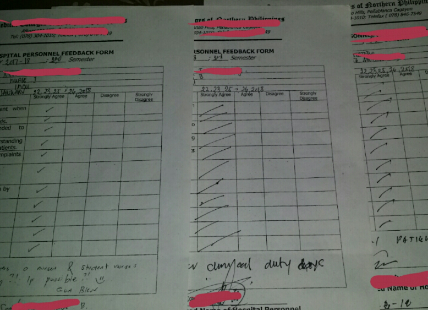 the evaluation sheets the evaluation sheets
