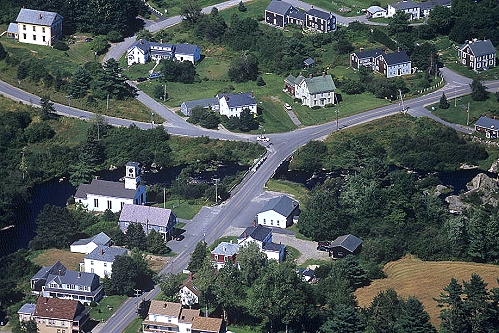 Columbia Maine view from above