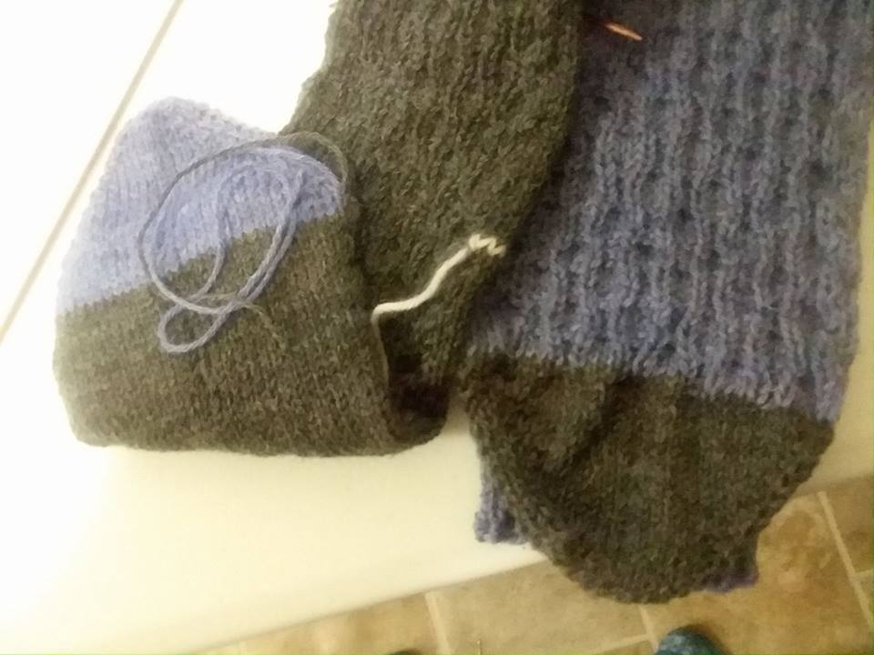 knitting the second Resfeber Sock for sock knitting club knitting the second Resfeber Sock for sock knitting club
