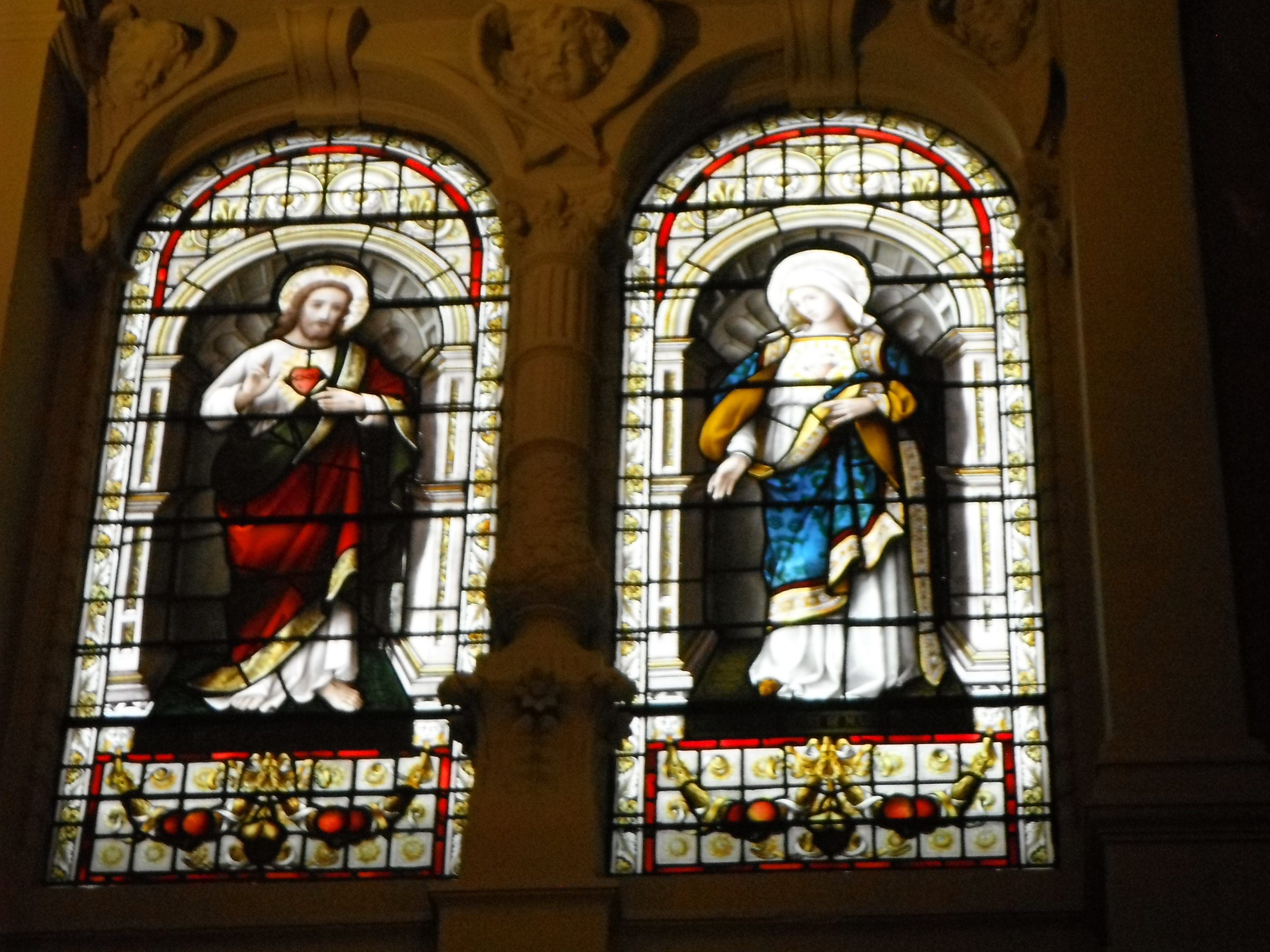 Photo taken by me - stained glass windows - Preston church