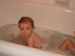 Bath, shower - a baby at bath