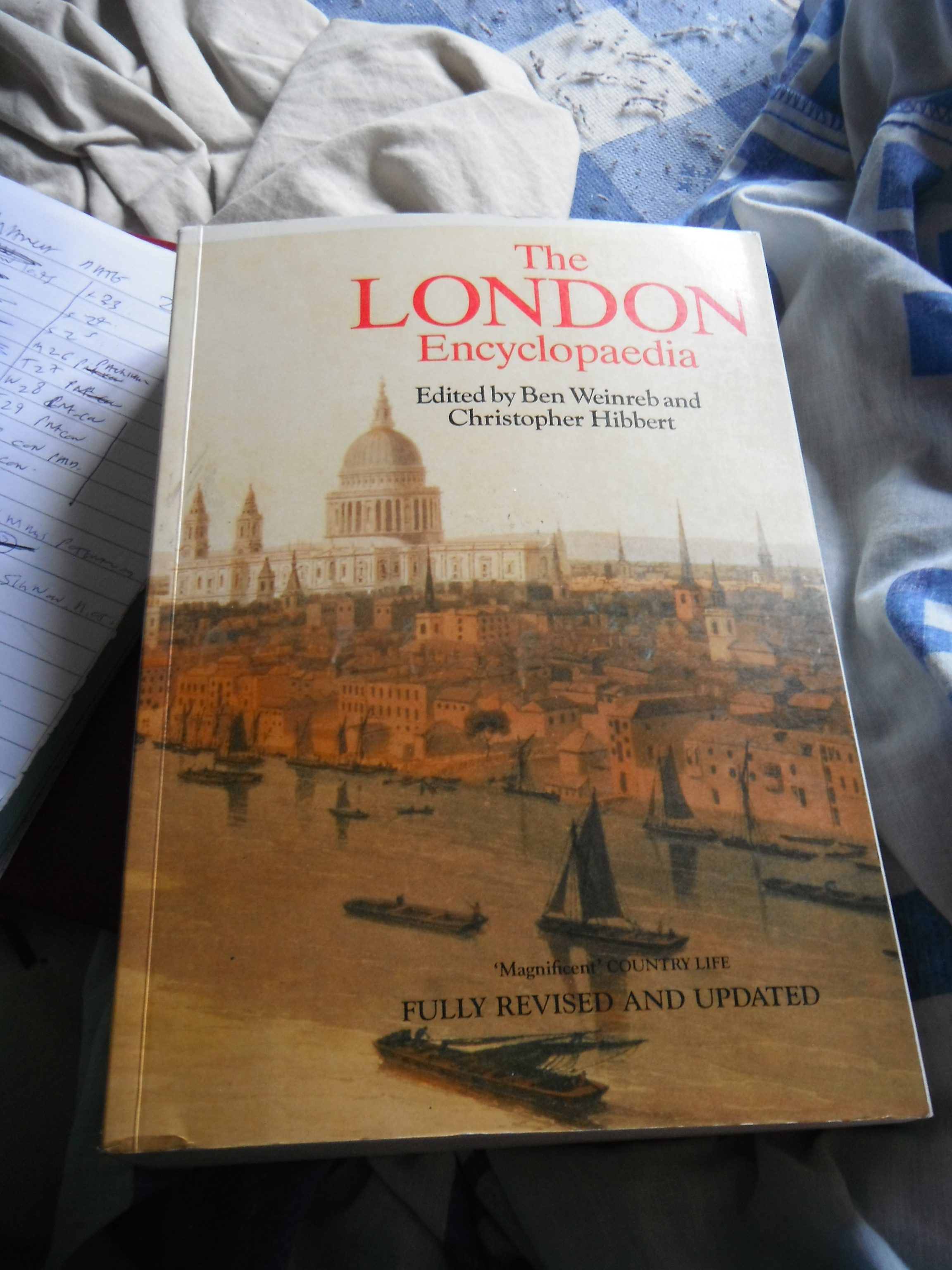 Photo taken by me – book cover to Ben Weinreb And Christopher Hibbert The Encyclopaedia Of London Photo taken by me – book cover to Ben Weinreb And Christopher Hibbert The Encyclopaedia Of London